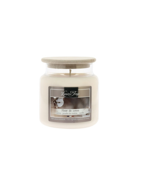 Bougie Cire Colorée 430 g Fleur de Coton