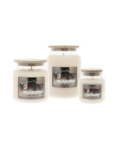 Bougie Cire Colorée Fleur de Coton