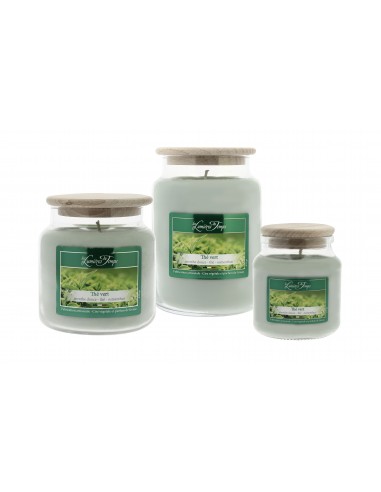 Bougie Cire Colorée Thé Vert 145 g | Les Lumières du Temps