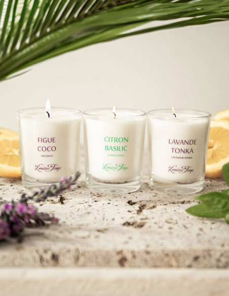 Coffret N°8 Traditionnel 3 bougies x 90g | Les Lumières du Temps