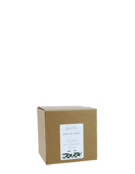 Bougie Facette Verte 220 g parfum Thé Vert