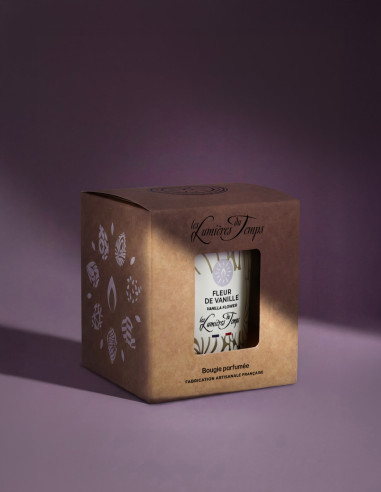 Bougie Végétale 180 g Fleur de Vanille ; fabrication française