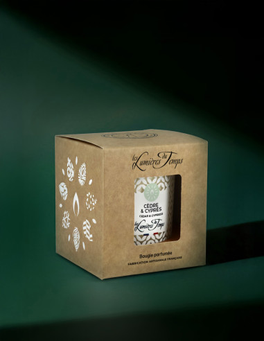 Bougie Végétale parfum Cèdre et Cyprès contenance de 180 g
