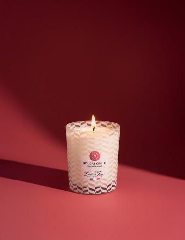 Bougie végétale 90 gr nougat grillé | Les Lumières du Temps