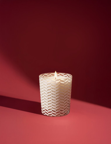 Bougie végétale 90 gr nougat grillé | Les Lumières du Temps