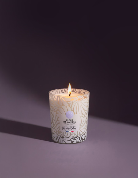 Bougie Végétale 90 g Fleur de Vanille Les Traditionnels