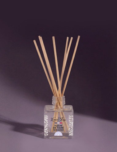 Diffuseur de parfum 50 ml parfum Fleur de Tiaré. Une merveilleuse fragrance exotique et ensoleillée