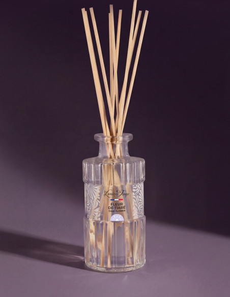 Diffuseur de Parfum 200 ml Fleur de Tiaré ; un univers fleuri faisant penser aux voyages au soleil
