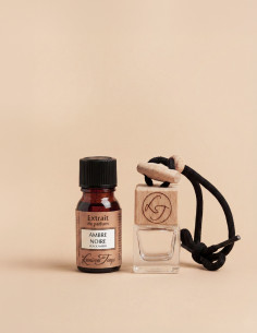 Diffuseur à suspendre 15 ml Ambre noire adapté pour les voitures
