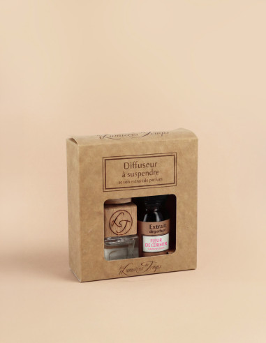 Diffuseur 15 ml à Suspendre en Bois et Verre