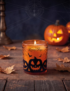 Bougie Halloween Citrouille - Pomme d'Amour 90 g