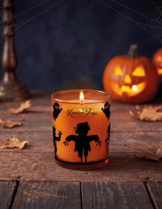 Bougie Halloween Monstres - Bois Précieux 90 g