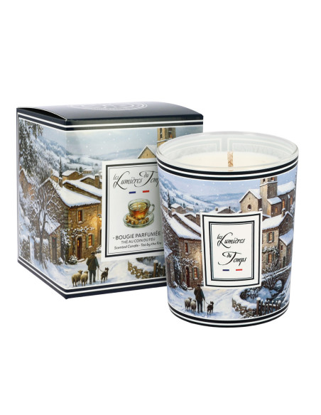 Bougie Villages Enchantés 180 g Thé au Coin du Feu